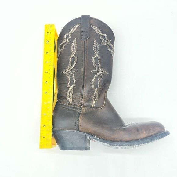 Iron Age Leather Boots Steel Toe Mid Calf Sz 6* Brown - Picture 7 of 8